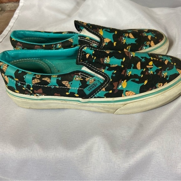 Perry the Platypus Kids Vans Shoes Size 3.5 Phineas and Ferb Limited Edition - Picture 4 of 8